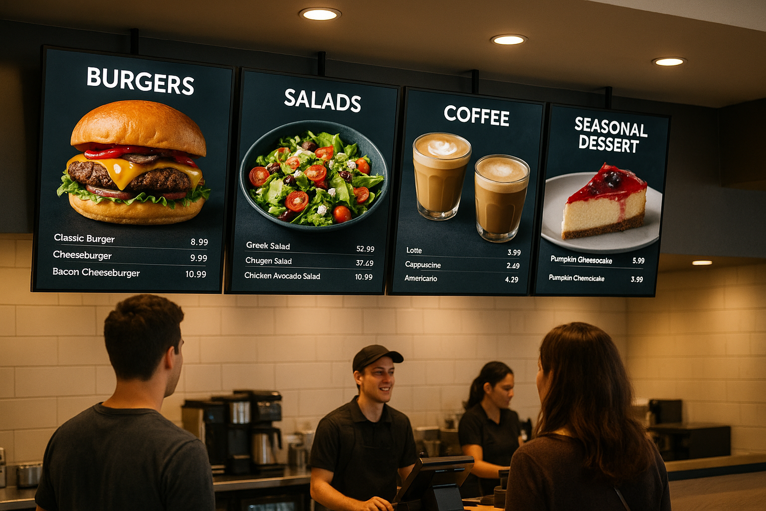 Viewedge’s digital menu boards