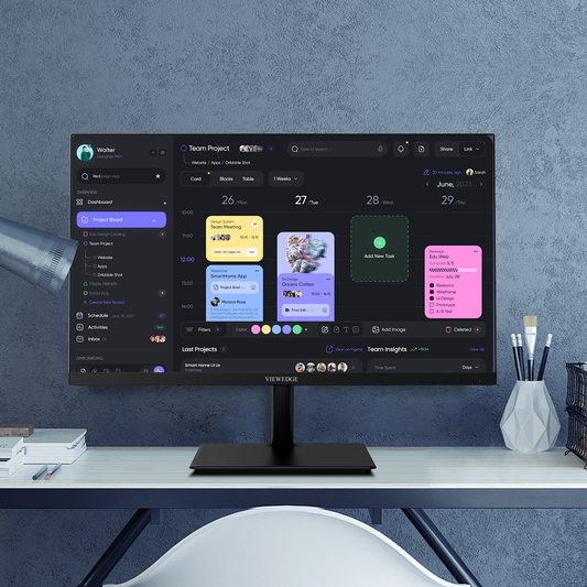 Front of the monitor