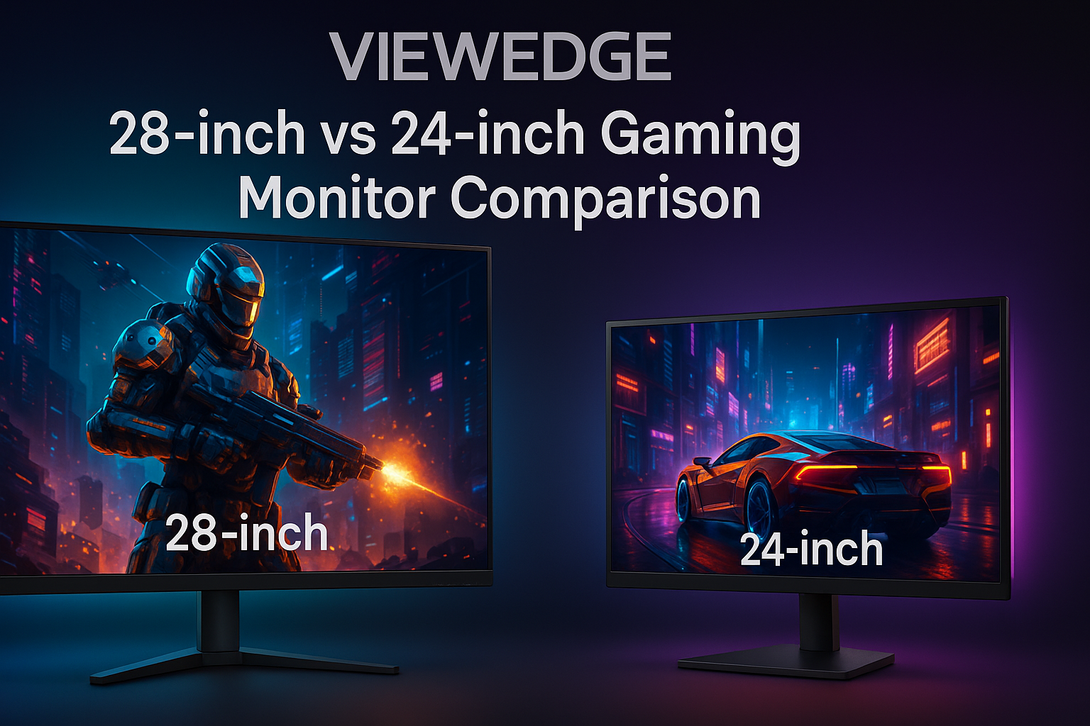 28-inch Gaming Monitor vs 24-inch: Size, Performance, and Setup ...