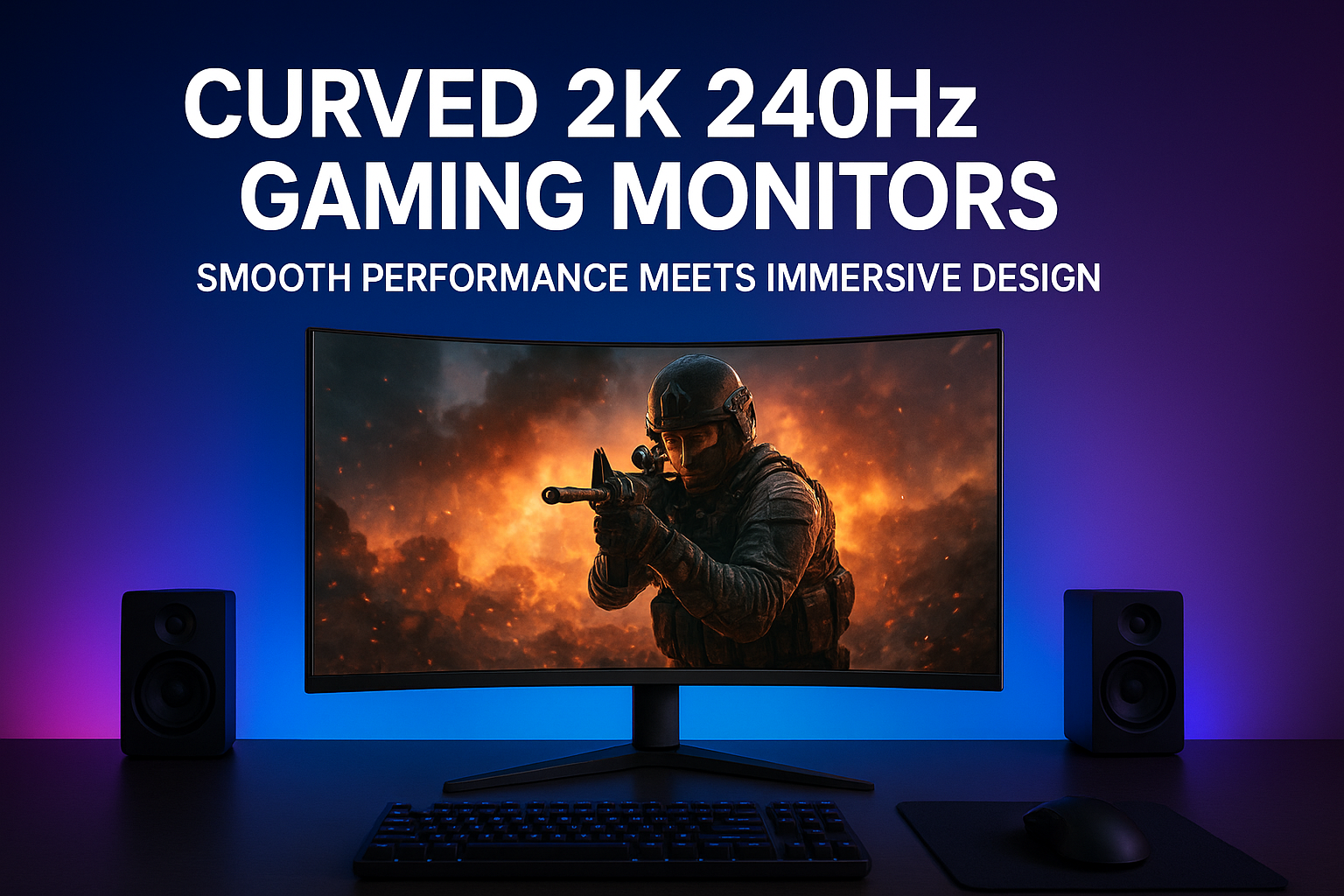 Curved 2K 240Hz Gaming Monitors - Viewedge