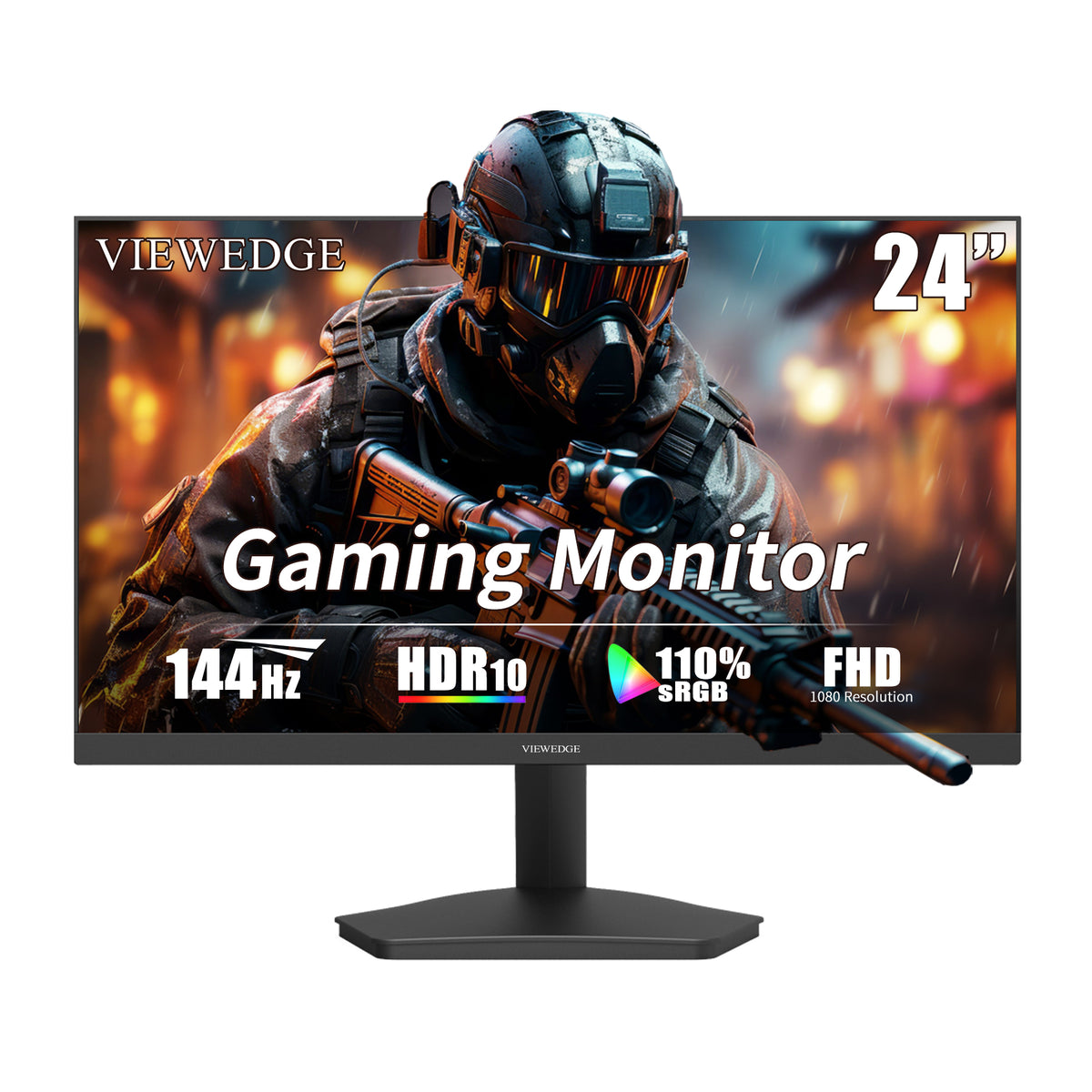 Viewedge CS2412 - 24 Inch Gaming Monitor with 1080P IPS 144hz