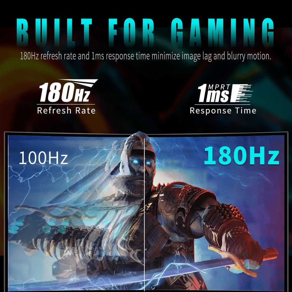 Viewedge CS27FH - 27 Inch Curved Gaming Monitor FHD 180hz with Speaker