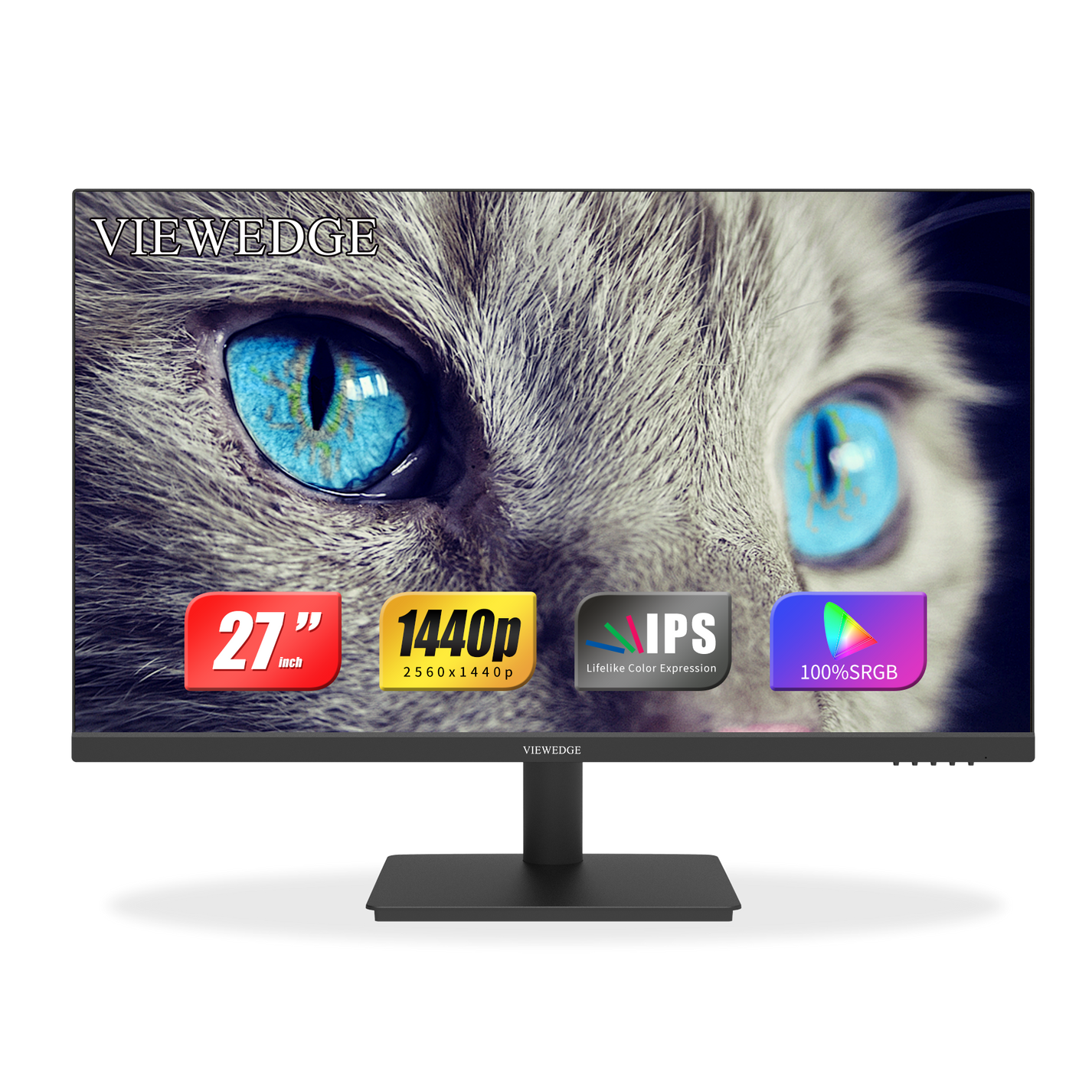 Viewedge CS27QT - 27 Inch QHD 1440p IPS Monitor - Professional Computer ...