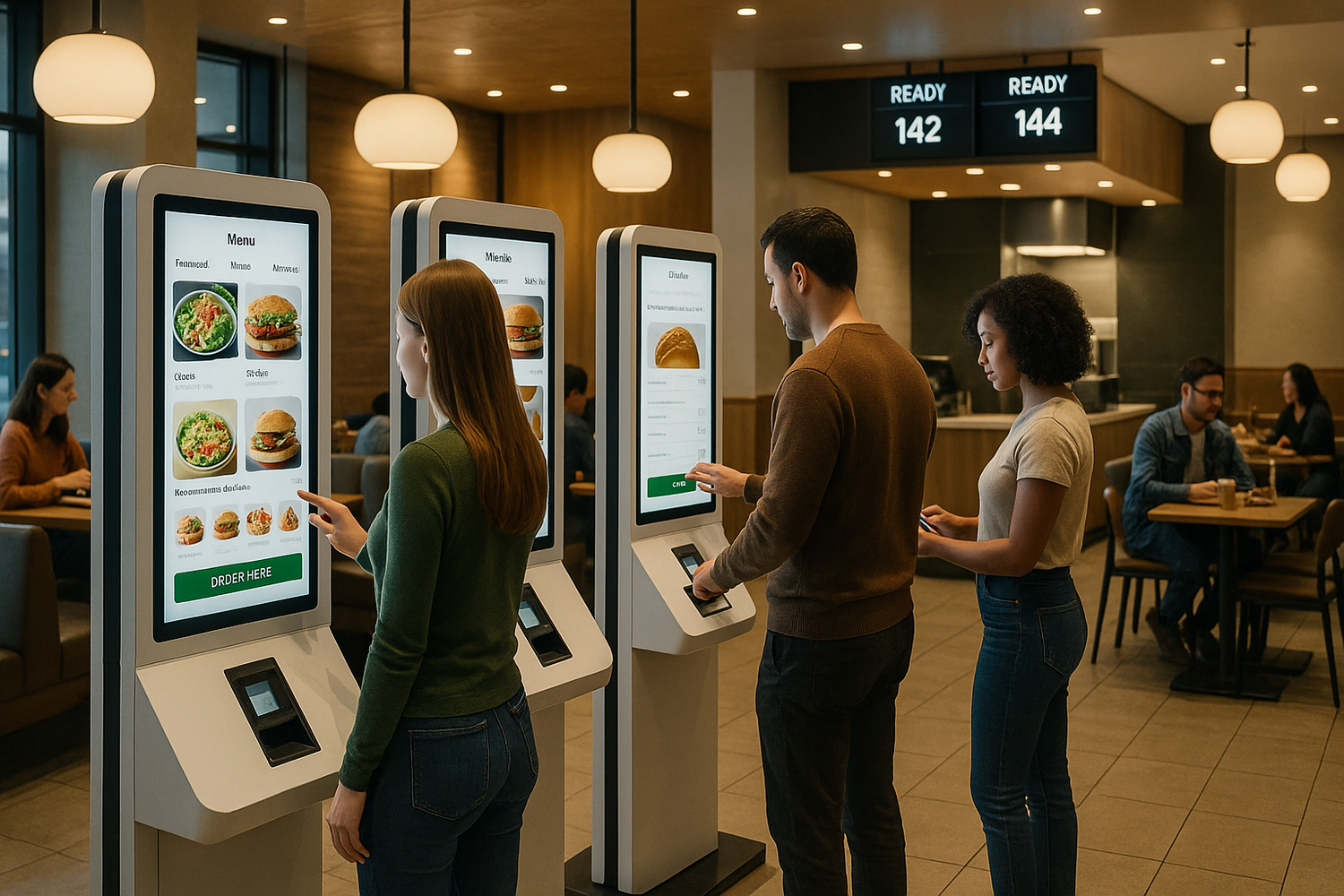 Viewedge’s self-ordering screens allow customers to browse menus, place orders, and pay without waiting in line. This reduces wait times, improves order accuracy, and enhances the dining experience. The system can recommend personalized dishes based on past orders, boosting customer satisfaction and repeat visits while streamlining restaurant operations.